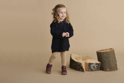 Ghete Bundgaard Walk Velcro Tex - Impermeabile din Piele Naturala cu Lana la Interior - imagine 4