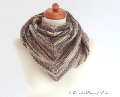 Sal tricotat manual din fir cu mohair_Crochet Decor5